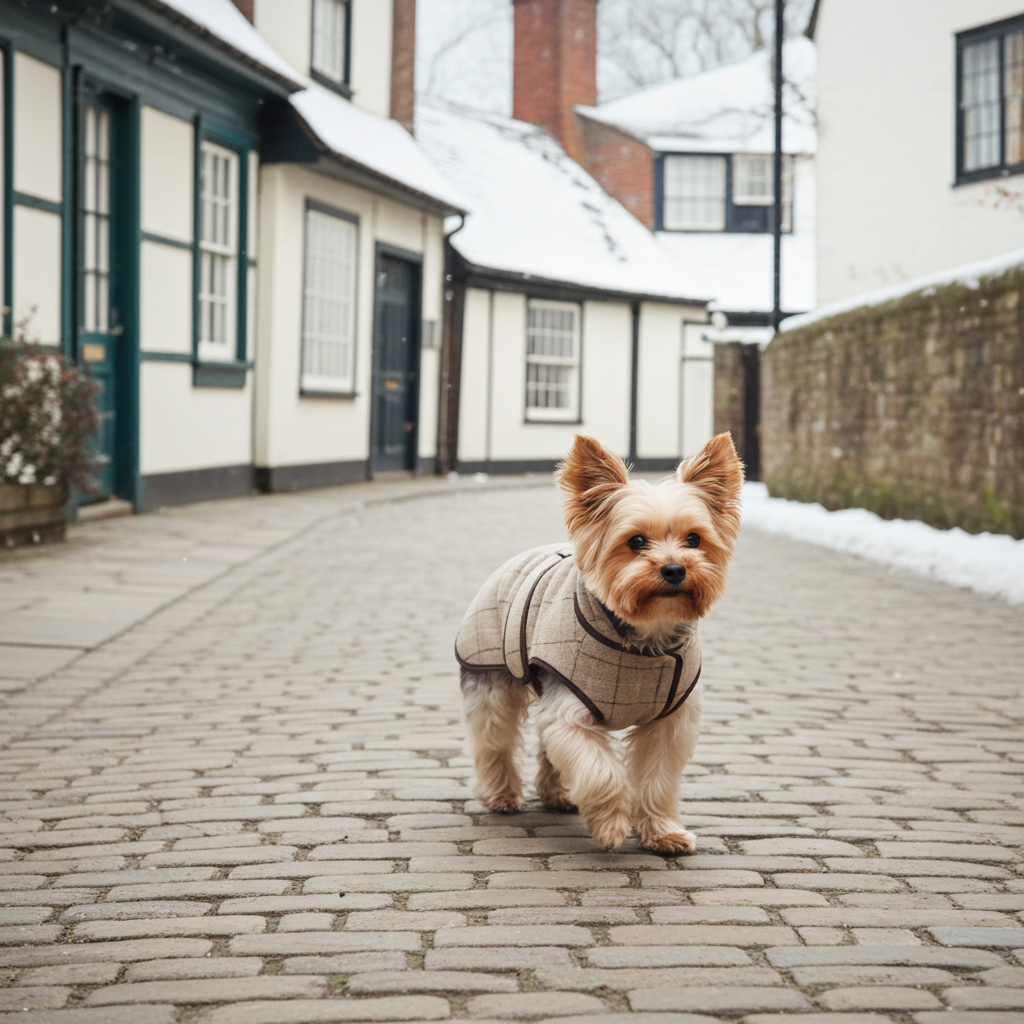 Jasper Dog Coat - スレート オートミール